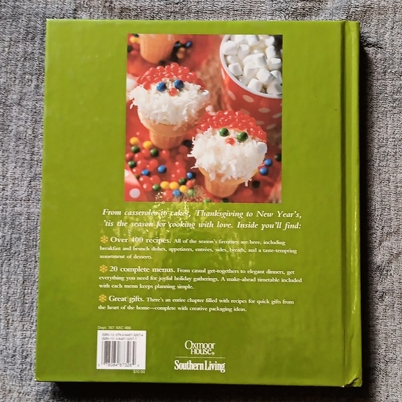 Christmas Cookbook Southern Living Holiday Recipes Country Cabin Farmhouse - Picture 4 of 11